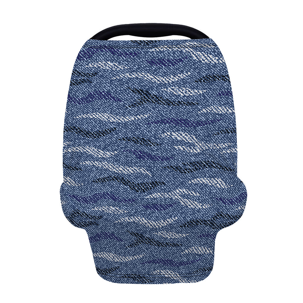 Camo Denim Jeans Pattern Print Baby Seat Cover