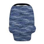 Camo Denim Jeans Pattern Print Baby Seat Cover
