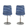 Camo Denim Jeans Pattern Print Bar Stool Covers