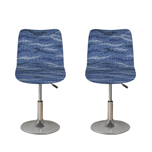 Camo Denim Jeans Pattern Print Bar Stool Covers