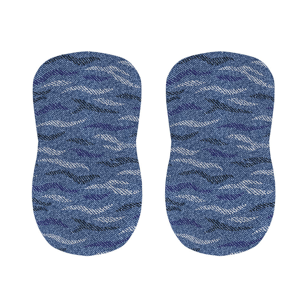 Camo Denim Jeans Pattern Print Bar Stool Covers