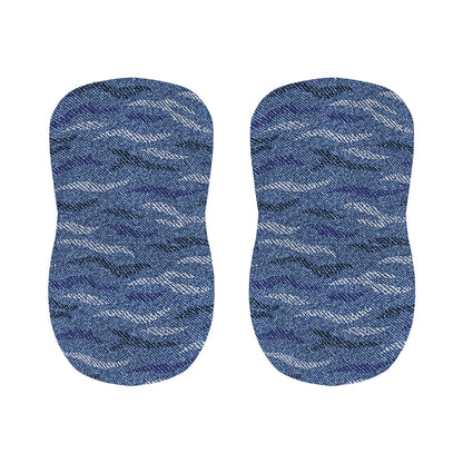 Camo Denim Jeans Pattern Print Bar Stool Covers