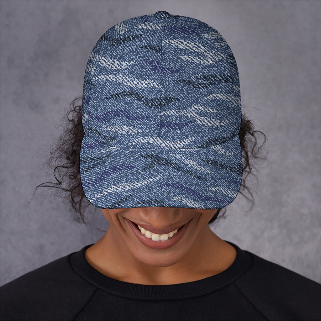 Camo Denim Jeans Pattern Print Baseball Cap
