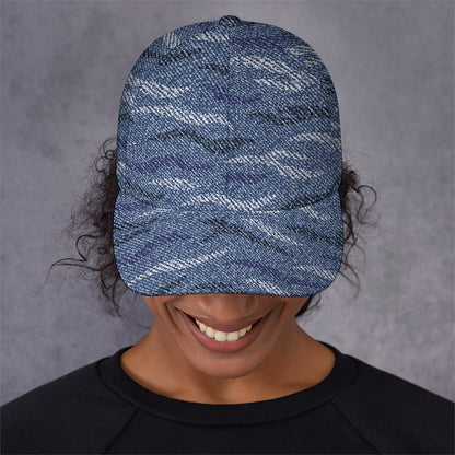 Camo Denim Jeans Pattern Print Baseball Cap