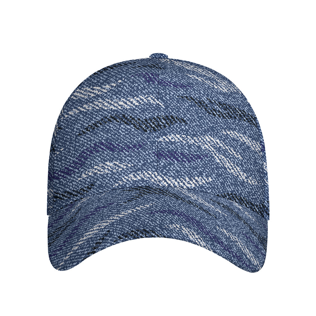 Camo Denim Jeans Pattern Print Baseball Cap