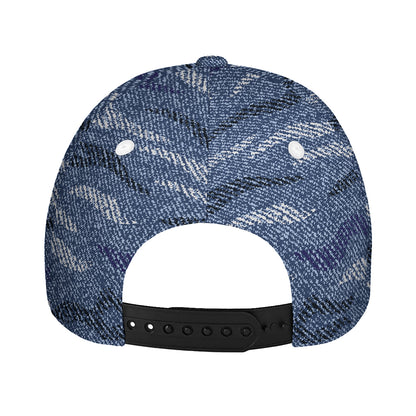 Camo Denim Jeans Pattern Print Baseball Cap