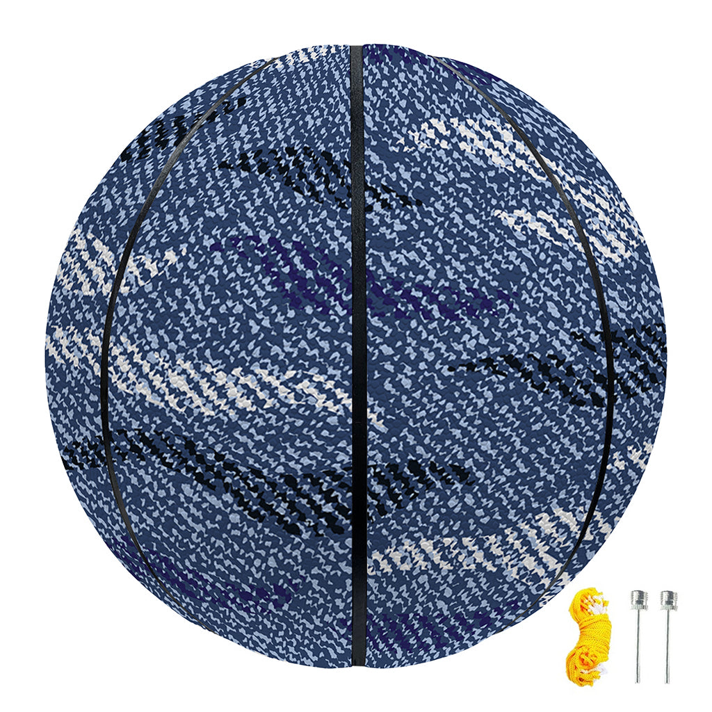 Camo Denim Jeans Pattern Print Basketball