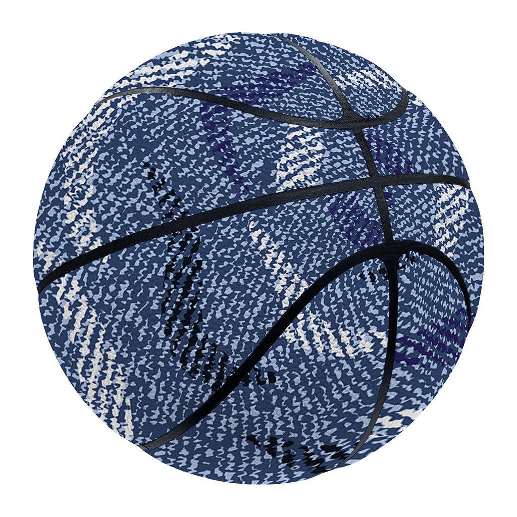 Camo Denim Jeans Pattern Print Basketball