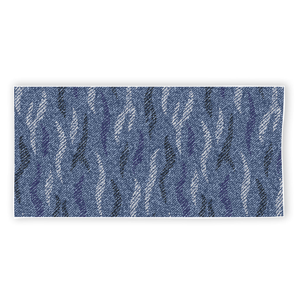 Camo Denim Jeans Pattern Print Beach Towel
