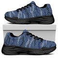 Camo Denim Jeans Pattern Print Black Chunky Shoes