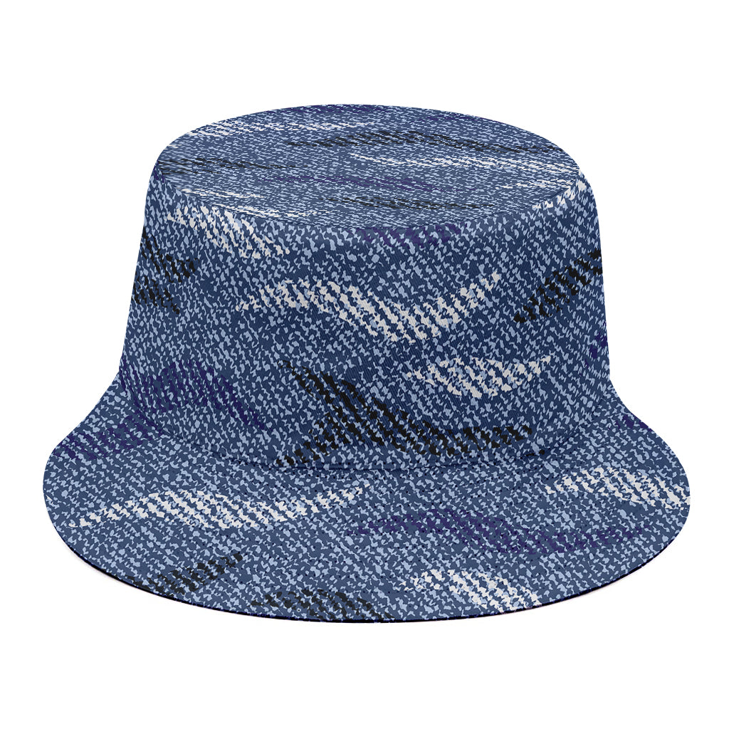 Camo Denim Jeans Pattern Print Bucket Hat