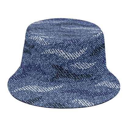Camo Denim Jeans Pattern Print Bucket Hat