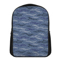 Camo Denim Jeans Pattern Print Casual Backpack