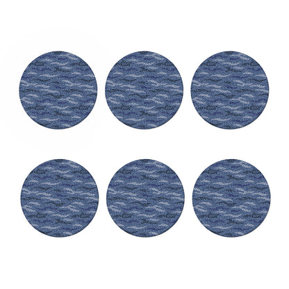 Camo Denim Jeans Pattern Print Coaster Set