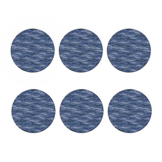 Camo Denim Jeans Pattern Print Coaster Set