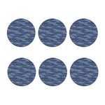 Camo Denim Jeans Pattern Print Coaster Set