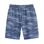 Camo Denim Jeans Pattern Print Cotton Shorts