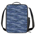 Camo Denim Jeans Pattern Print Crossbody Lunch Bag