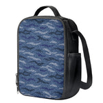 Camo Denim Jeans Pattern Print Crossbody Lunch Bag