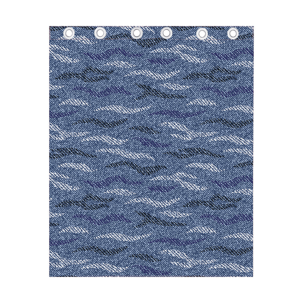 Camo Denim Jeans Pattern Print Curtain