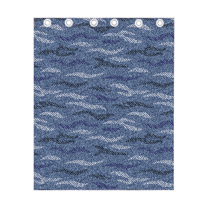 Camo Denim Jeans Pattern Print Curtain