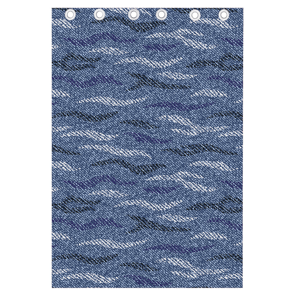 Camo Denim Jeans Pattern Print Curtain