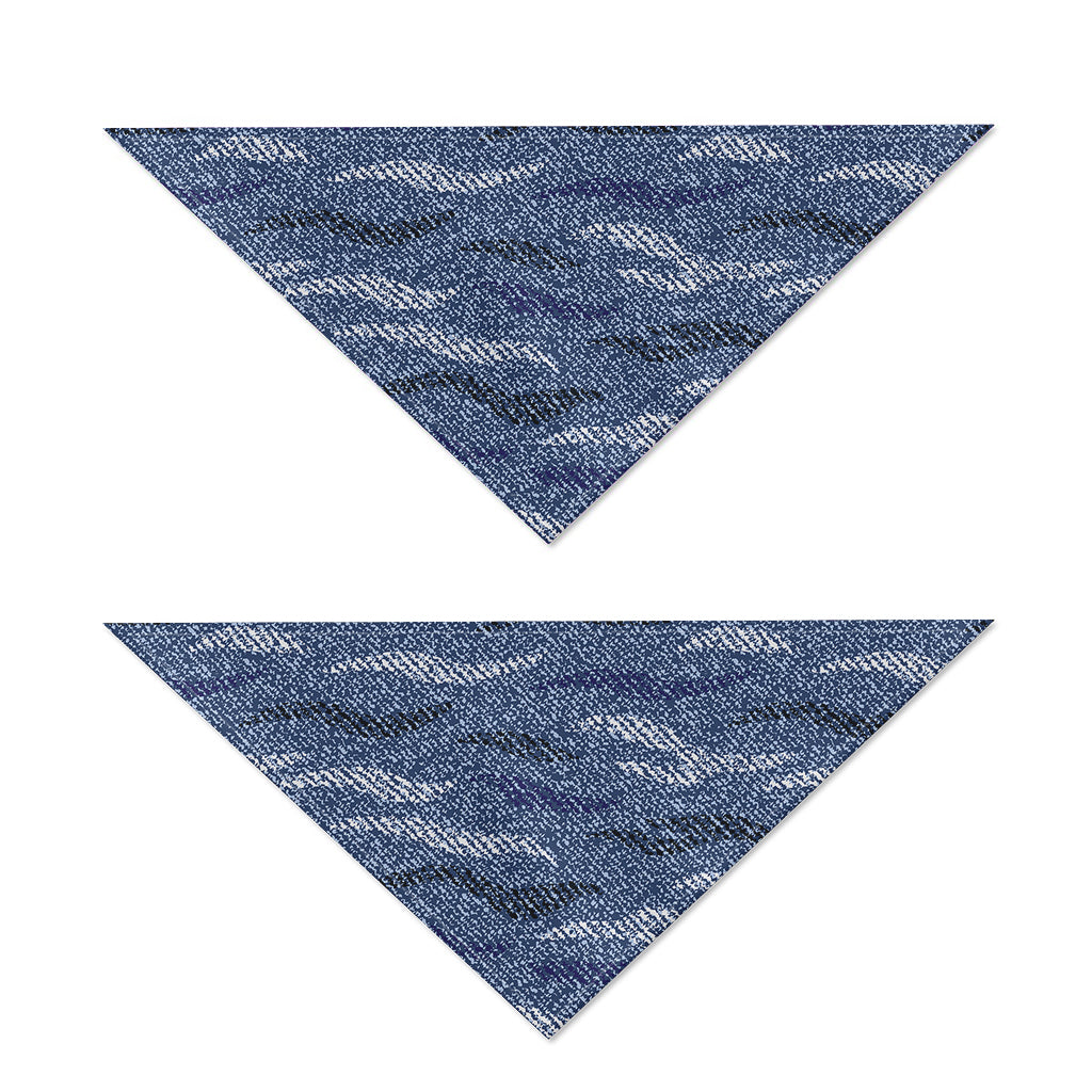 Camo Denim Jeans Pattern Print Dog Bandana