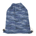 Camo Denim Jeans Pattern Print Drawstring Bag