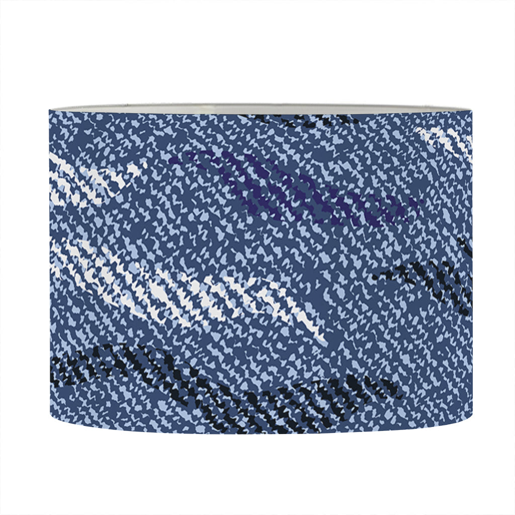 Camo Denim Jeans Pattern Print Drum Lamp Shade