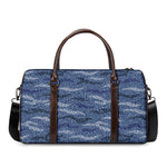Camo Denim Jeans Pattern Print Duffle Bag