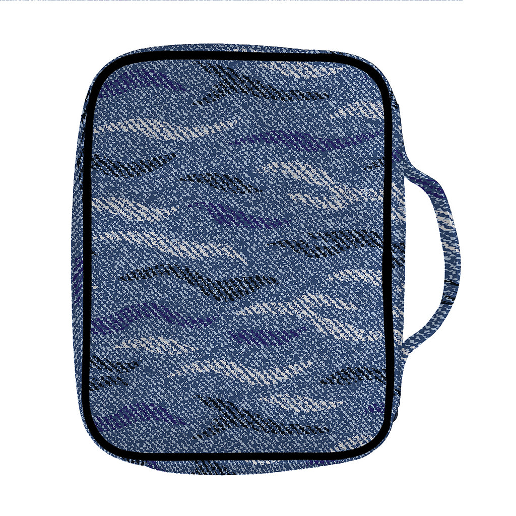 Camo Denim Jeans Pattern Print Front Pocket Bible Bag