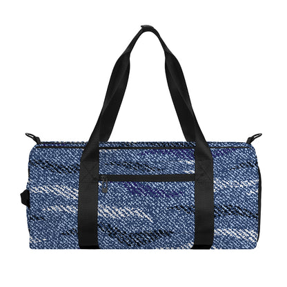 Camo Denim Jeans Pattern Print Gym Bag