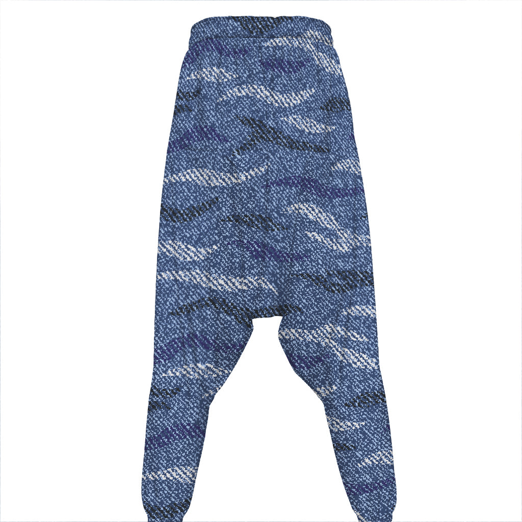 Camo Denim Jeans Pattern Print Hammer Pants
