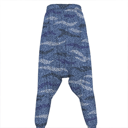 Camo Denim Jeans Pattern Print Hammer Pants