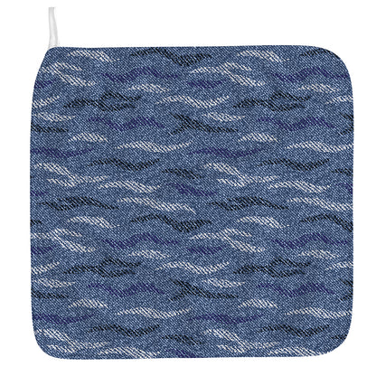 Camo Denim Jeans Pattern Print Hand Towel