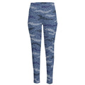 Camo Denim Jeans Pattern Print High-Waisted Pocket Leggings