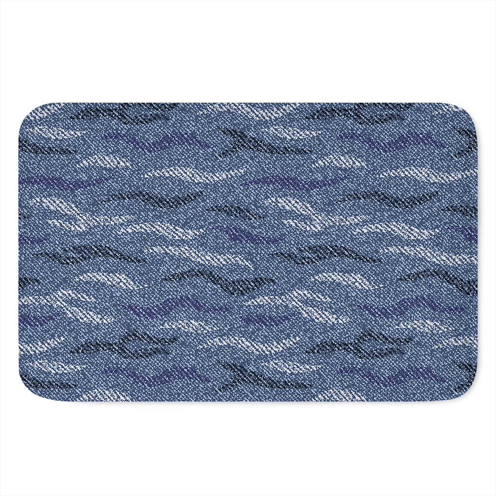 Camo Denim Jeans Pattern Print Indoor Door Mat
