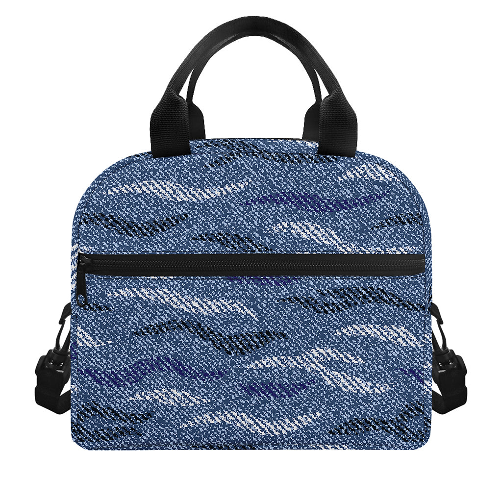 Camo Denim Jeans Pattern Print Insulated Lunch Bag