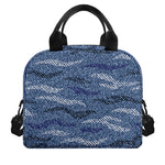 Camo Denim Jeans Pattern Print Insulated Lunch Bag