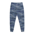 Camo Denim Jeans Pattern Print Jogger Pants