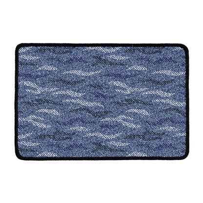 Camo Denim Jeans Pattern Print Kitchen Mat