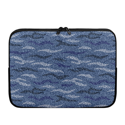 Camo Denim Jeans Pattern Print Laptop Sleeve