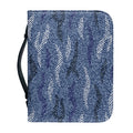 Camo Denim Jeans Pattern Print Leather Bible Cover