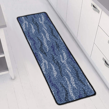 Camo Denim Jeans Pattern Print Long Kitchen Mat