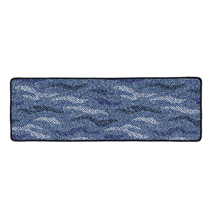 Camo Denim Jeans Pattern Print Long Kitchen Mat