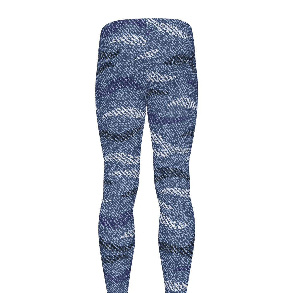 Camo Denim Jeans Pattern Print Men's leggings