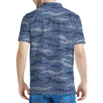 Camo Denim Jeans Pattern Print Men's Polo Shirt