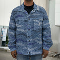 Camo Denim Jeans Pattern Print Men's Shirt Jacket