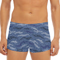 Camo Denim Jeans Pattern Print Men's Short Boxer Briefs