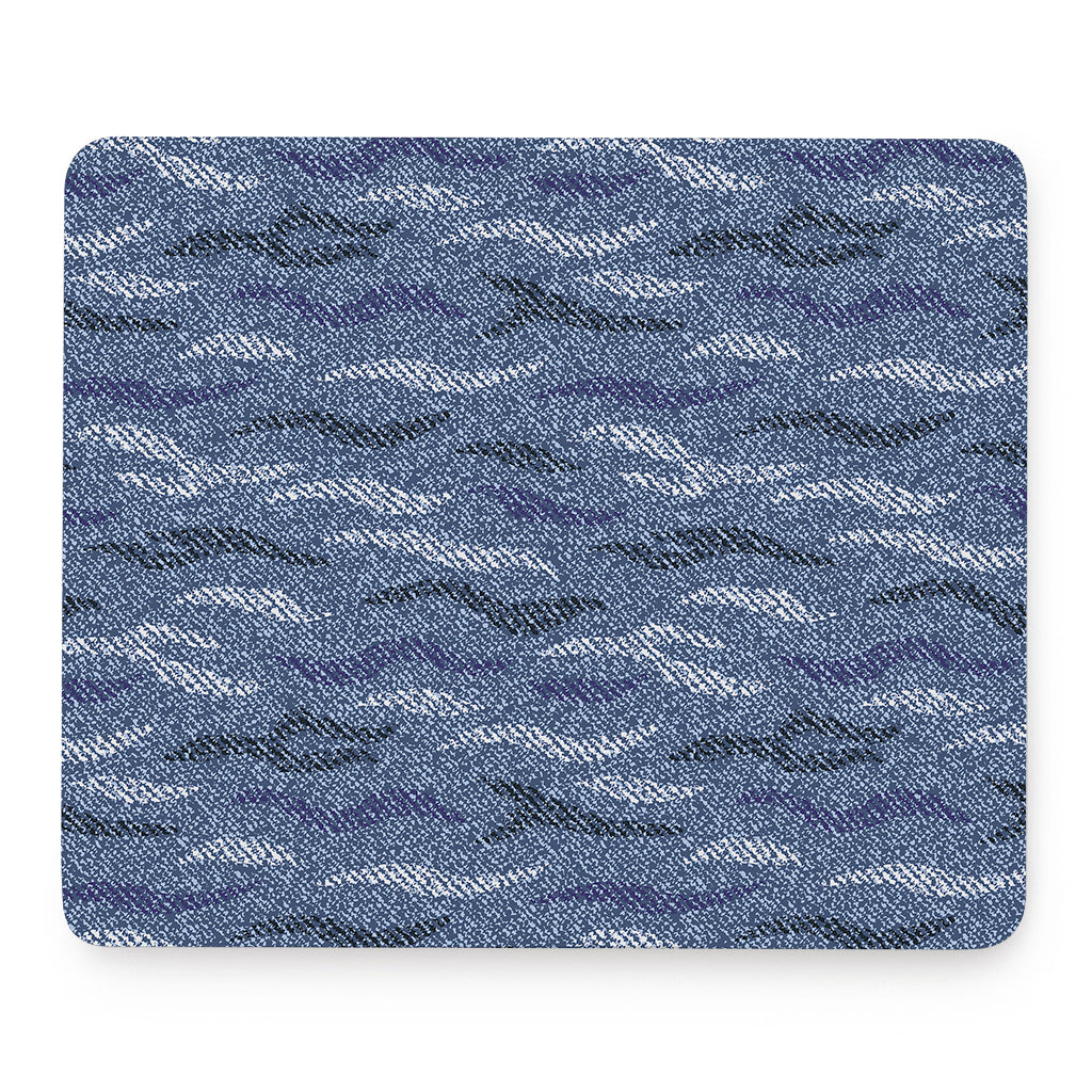 Camo Denim Jeans Pattern Print Mouse Pad